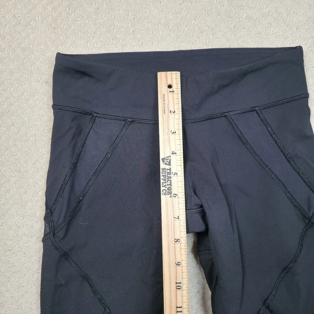 Lululemon Womens Size 4 Black Casual Workout Capri Cropped Leggings Gym Run Yoga